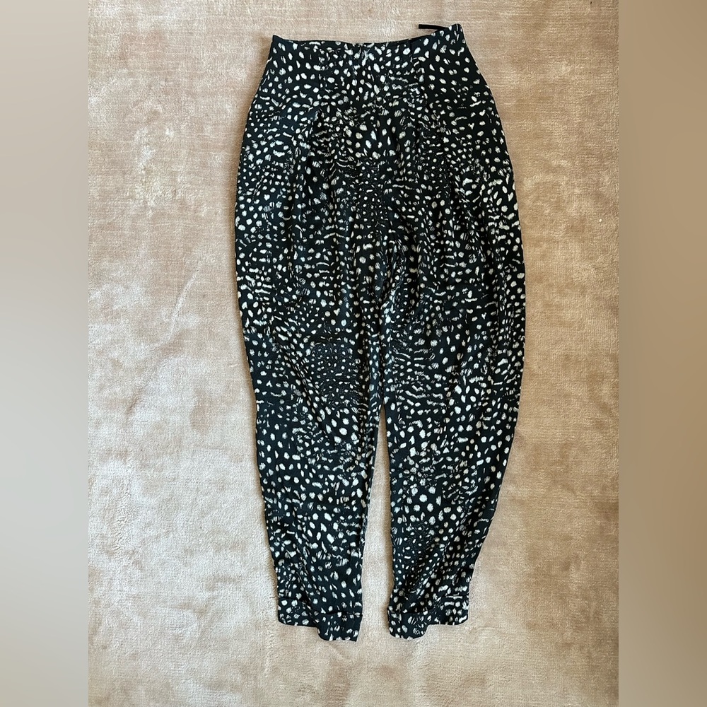 Lover high waisted silk leopard print pants size au10=us4